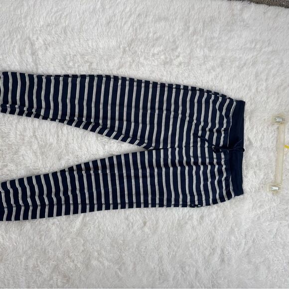 Lands End Sea Navy Founders Stripe Men's Lounge Pajama Bottoms - Picture 2 of 6